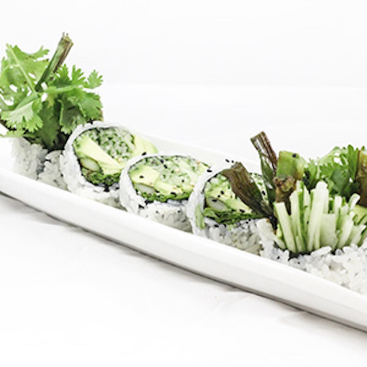 Order Vege Flower Roll food online from Sushi Plus store, Redwood City on bringmethat.com