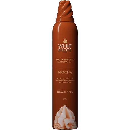 Order Whip Shots Vodka Infused Whipped Cream Mocha (200 ML) 139674 food online from Bevmo! store, Simi Valley on bringmethat.com