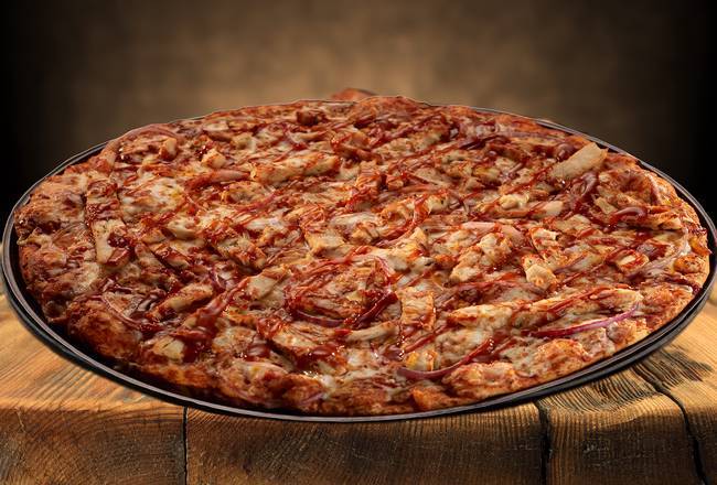 Order 16" Giant Original BBQ Chicken Pizza (16 Slices) food online from Abby's Legendary Pizza store, Wenatchee on bringmethat.com