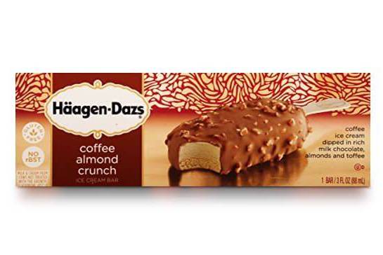 Order  Häagen-Dazs Coffee Almond Crunch Bar 3 oz food online from Pink Dot Logan Heights store, San Diego on bringmethat.com