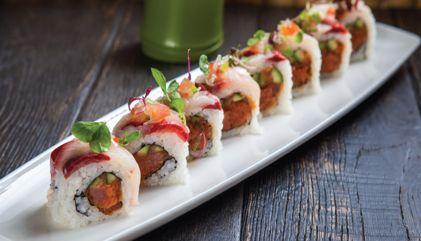 Order F2. Sakura Roll food online from Ami Sushi store, Westwood on bringmethat.com