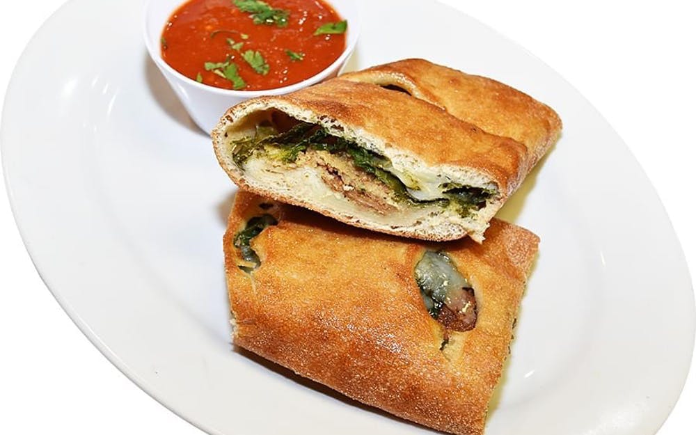 Order Eggplant & Spinach Stromboli - Small food online from Panatieri Pizza & Pasta store, Bound Brook on bringmethat.com