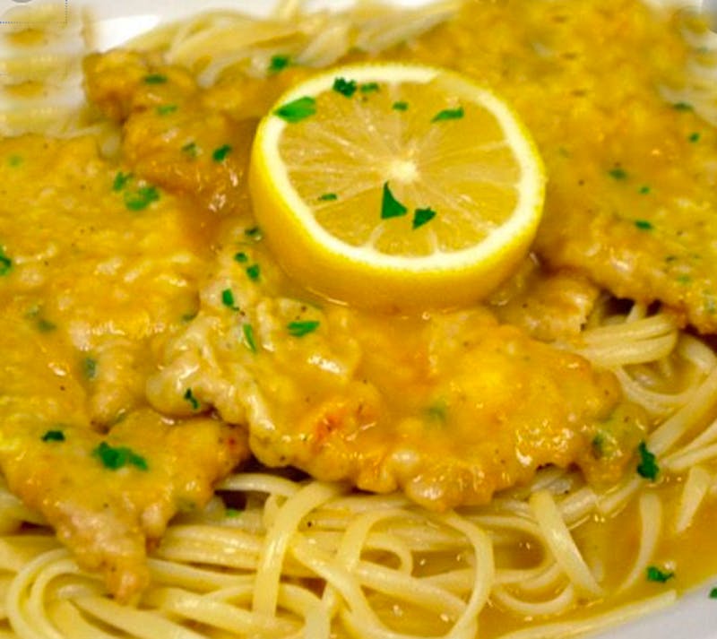 Order Veal Francese - Entree food online from Brother Bruno Pizza store, Washingtonville on bringmethat.com
