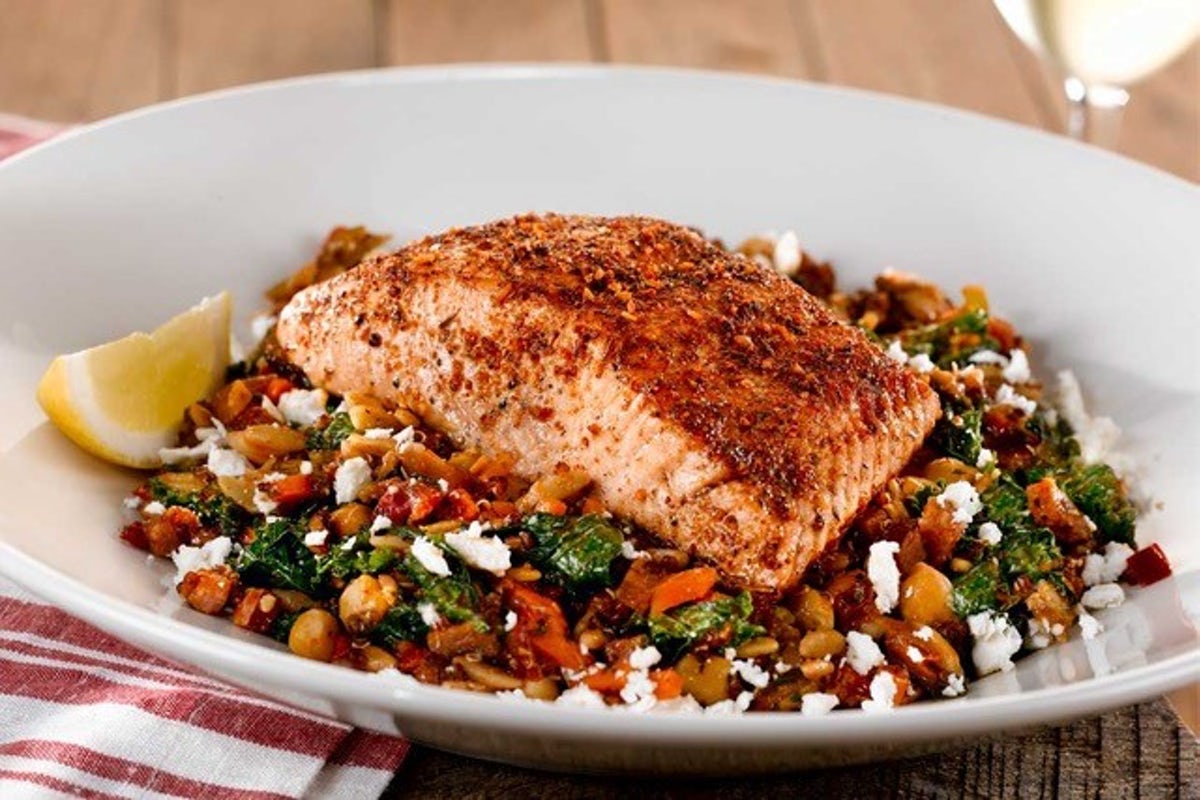 Order Grilled Salmon Bowl food online from Ocharley store, Erie on bringmethat.com