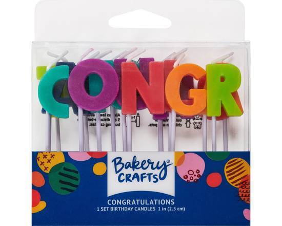 Order Congratulations Letter Candles food online from Sweet Cakes store, Brentwood on bringmethat.com
