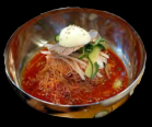 Order N2. Spicy Cold Noodle (Bibim Naengyun) food online from Lucky Palace Korean Restaurant store, Houston on bringmethat.com
