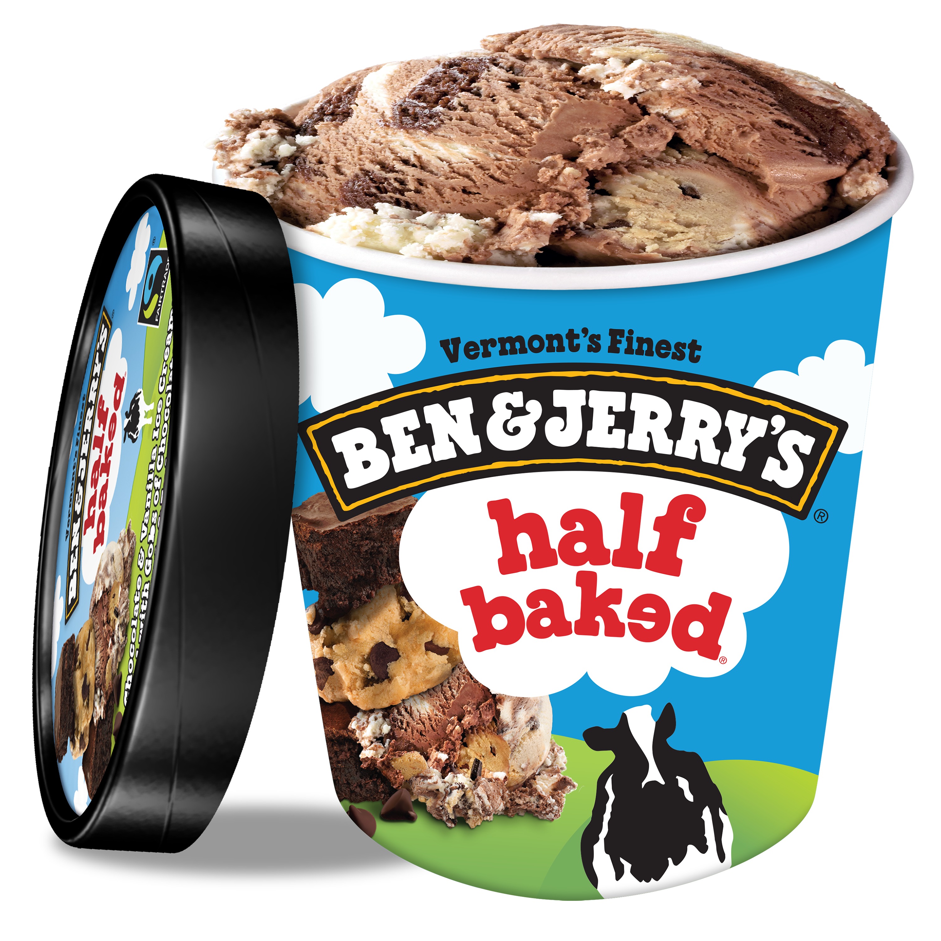 Order Ben & Jerry's Half Baked Pint food online from The Ice Cream Shop store, Chicago on bringmethat.com