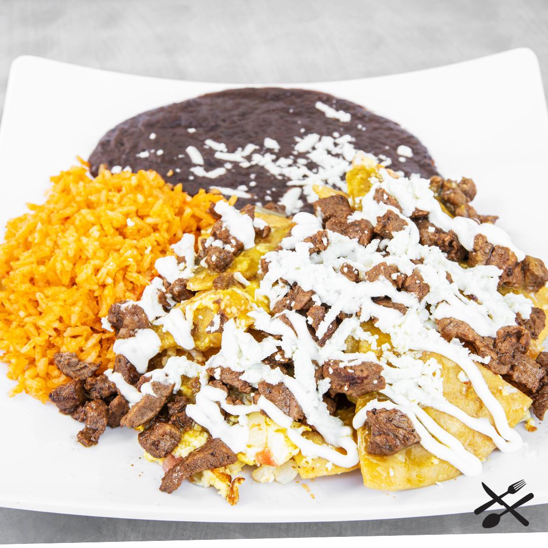 Order Asada Chilaquiles food online from Spanglish Kitchen store, Alhambra on bringmethat.com