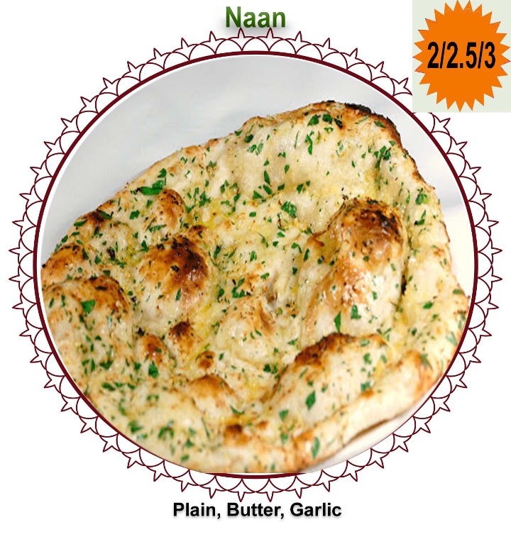 Order Garlic Naan food online from Dakshin Indian Bistro - N Hamilton Rd store, Columbus on bringmethat.com