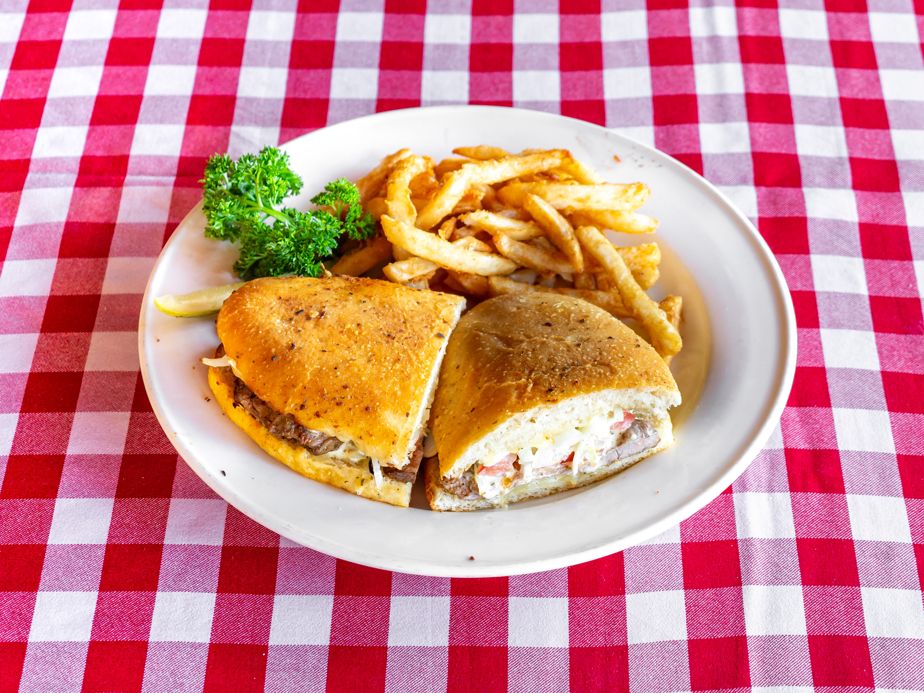 Order Steak Sandwich food online from Giorgio Italian Food And Pizzeria store, Milpitas on bringmethat.com