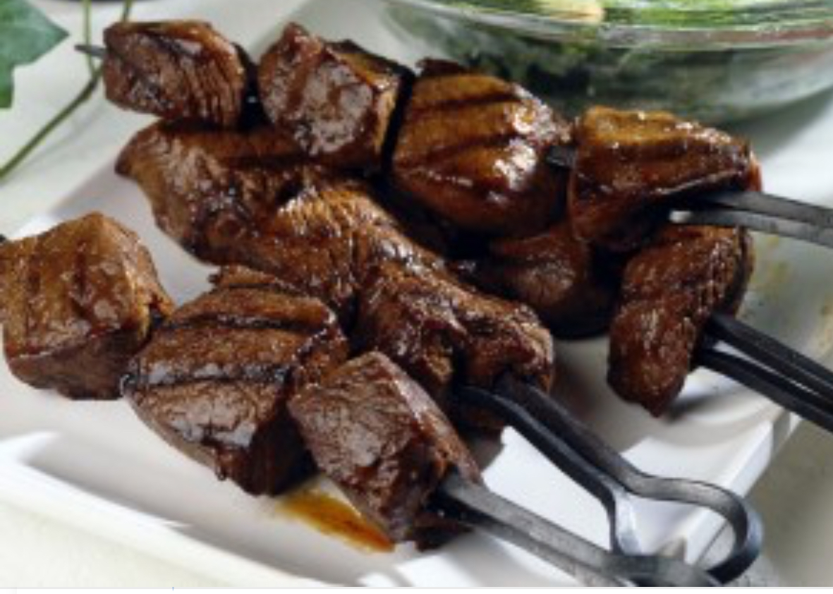 Order Skewer of Beef Kabob food online from Salam restaurant store, Chicago on bringmethat.com