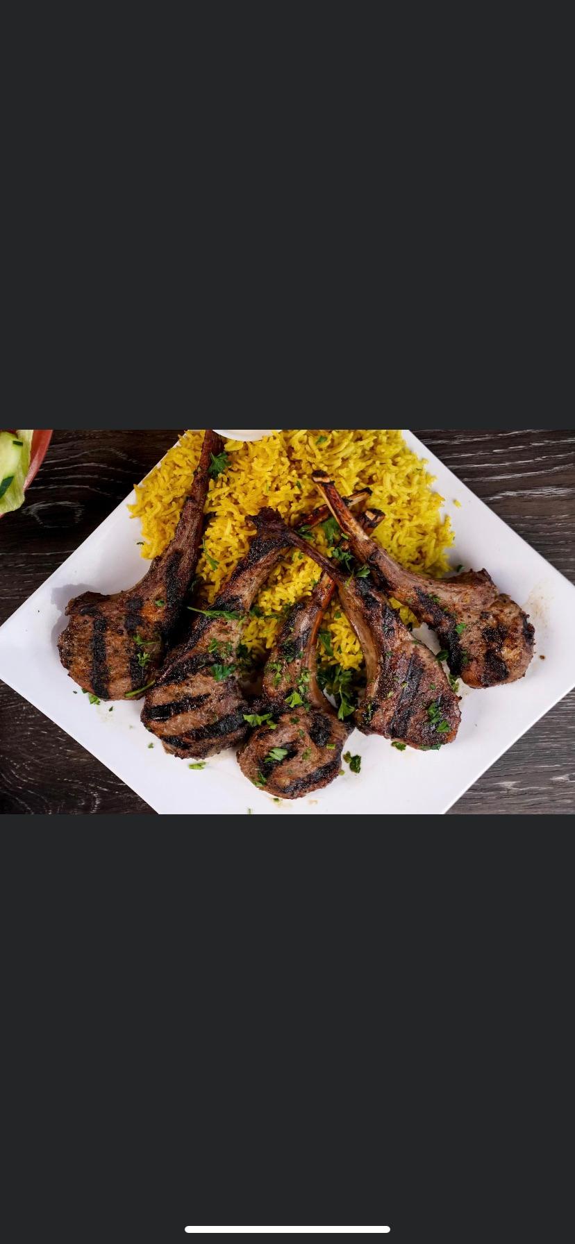 Order Lamb Chops Plate food online from Almarah Mediterranean store, Austin on bringmethat.com
