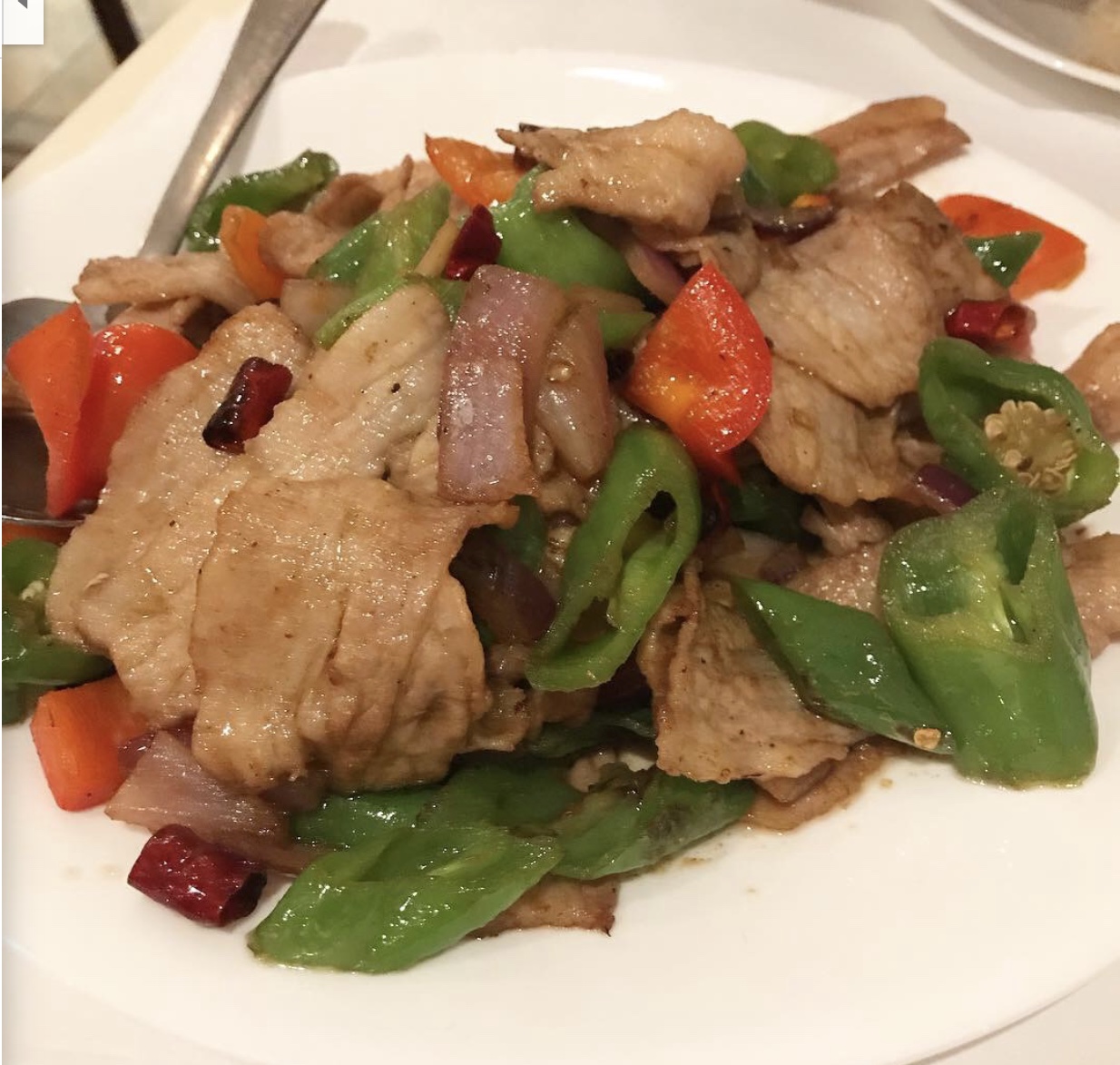 Order Stir Fried Pork with Hunan Style 湖南小炒肉 food online from Grand Sichuan store, Jersey City on bringmethat.com
