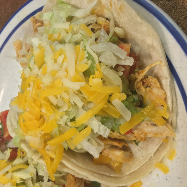 Order Chicken Soft Shell Taco food online from Tio's Mexican Food - Day Creek store, Rancho Cucamonga on bringmethat.com