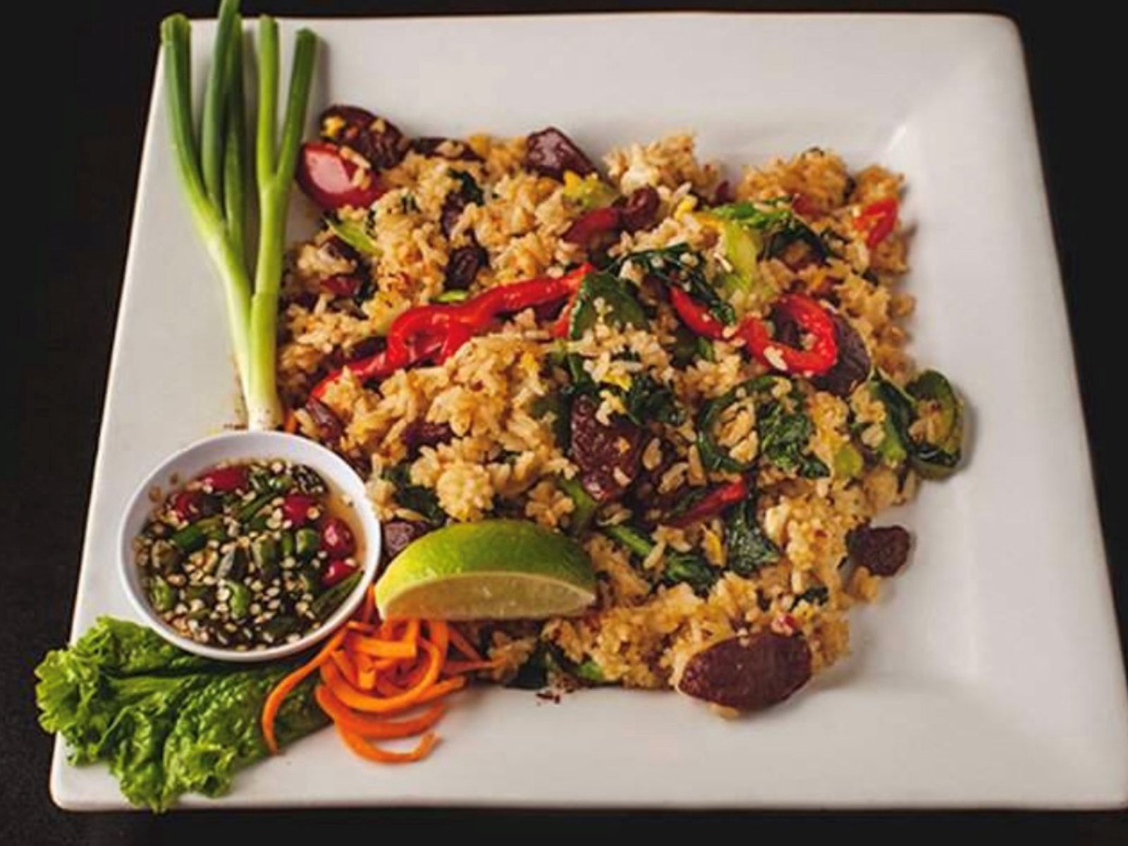 Order Jalapeno Fried Rice Large food online from Malee's Thai Bistro on Main store, Scottsdale on bringmethat.com