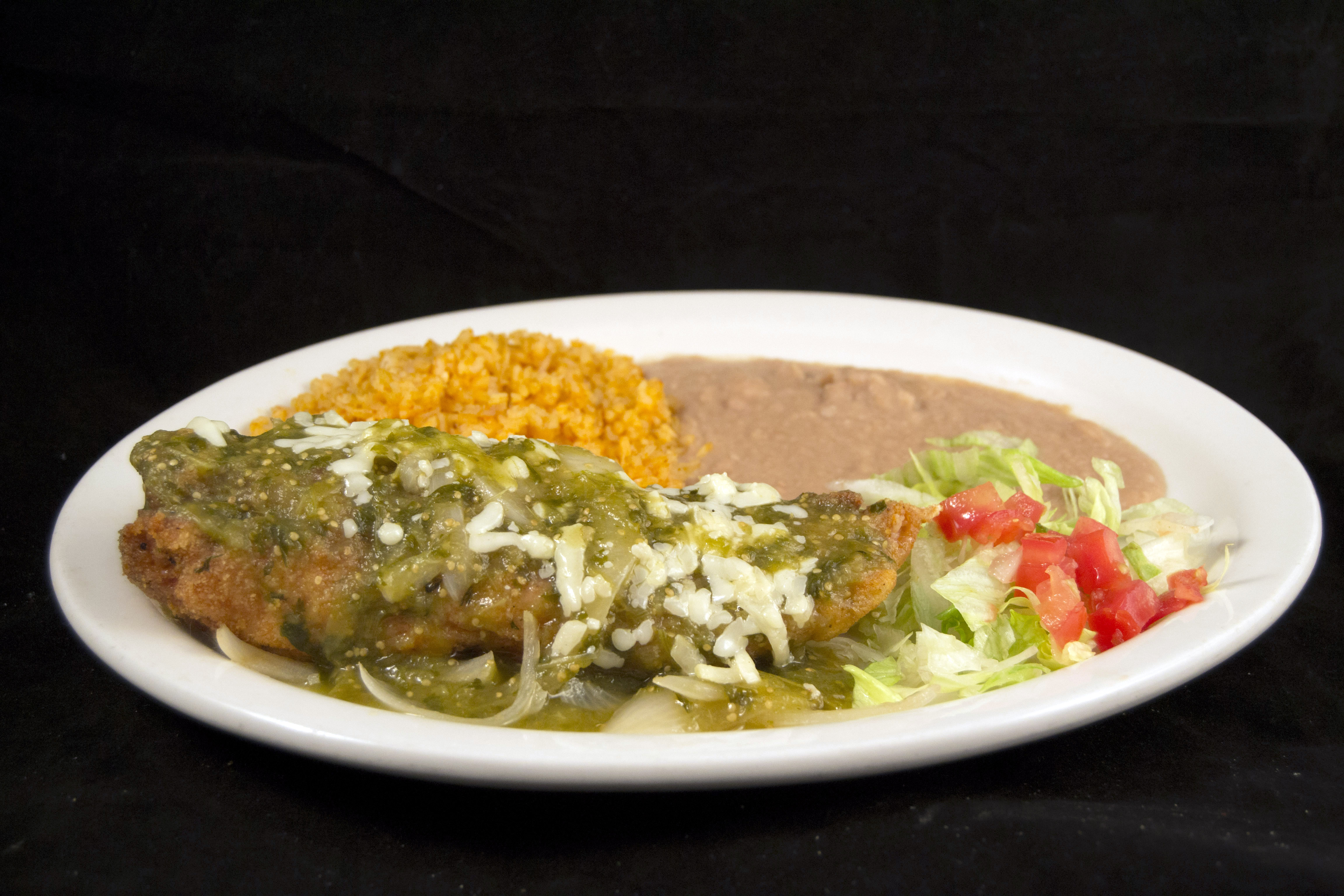 Order Pechuga Rellena food online from Mi Comal Mexican Restaurant store, Irving on bringmethat.com