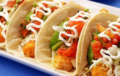 Order Fish Tacos Sandwich food online from May Restaurant store, Frederick on bringmethat.com