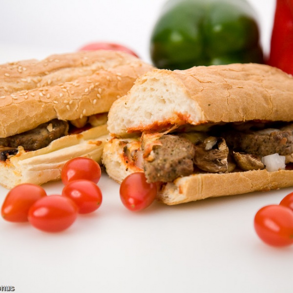 Order Meatball Mushroom Sandwich food online from Sarpino's Pizzeria store, Downers Grove on bringmethat.com