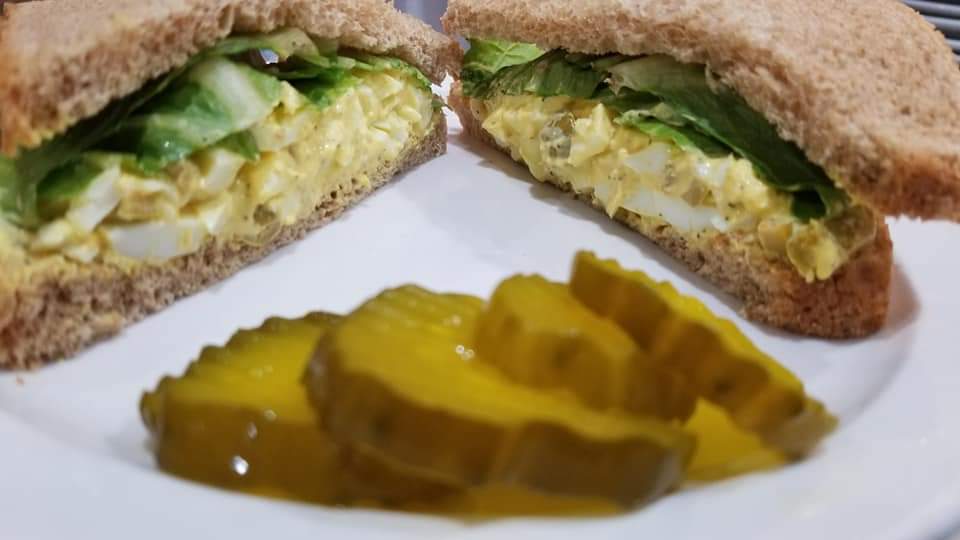 Order Egg Salad Sandwich food online from Busy Bean Cafe store, Victor on bringmethat.com