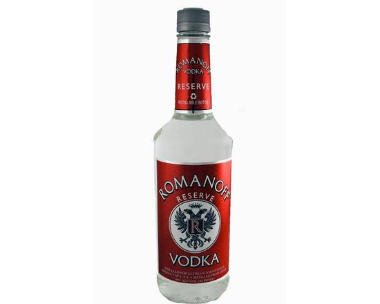 Order Romanoff, Reserve Vodka 80 Proof · 1 L  food online from House Of Wine store, New Rochelle on bringmethat.com