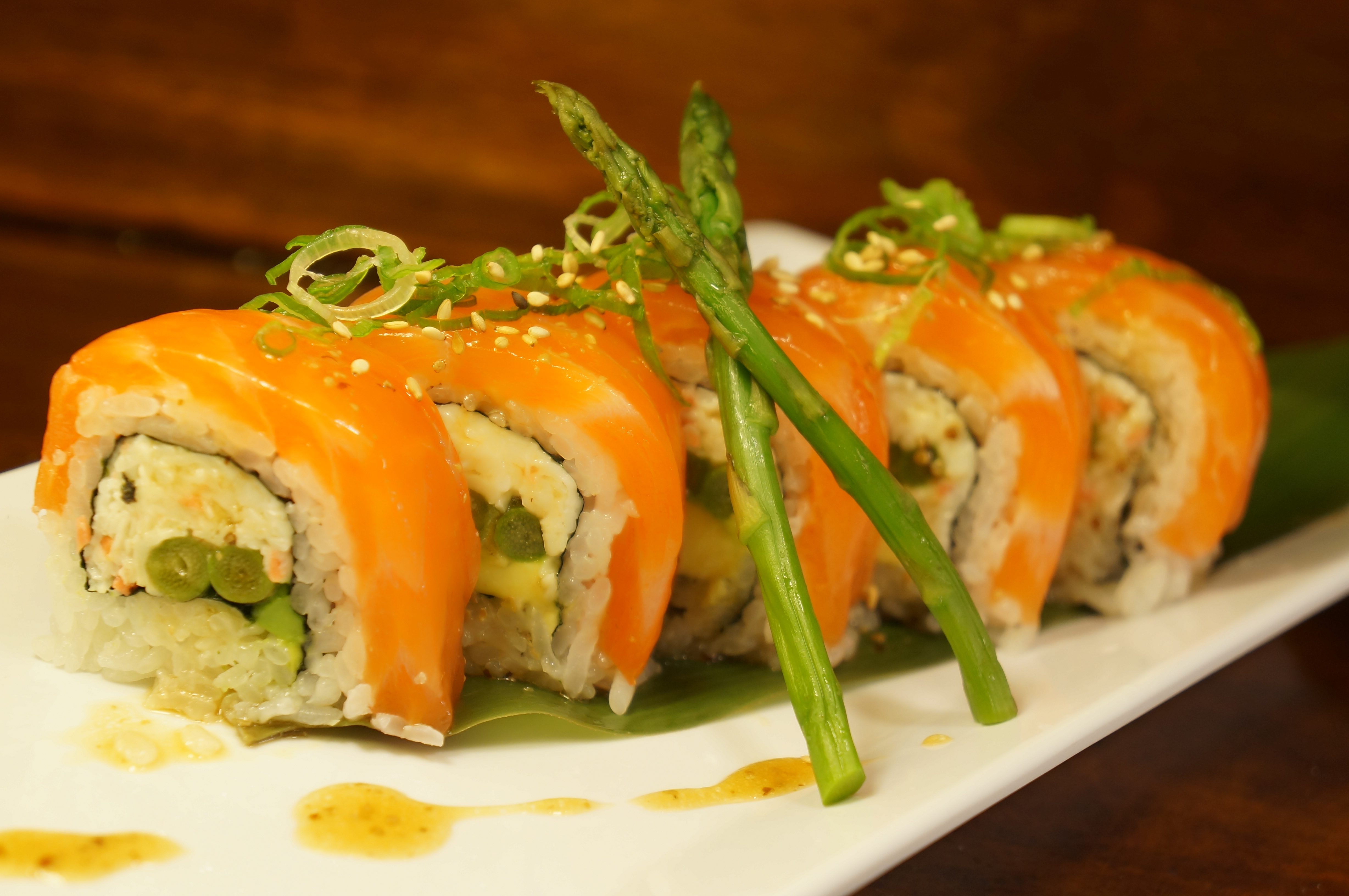 Order Ultimate Salmon Roll food online from Tomo Sushi store, Laguna Woods on bringmethat.com
