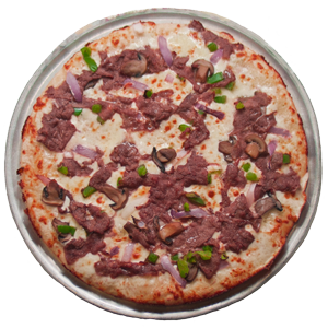 Order Philly Steak Pizza (Small - 9") food online from Pizza Plus store, Kingsport on bringmethat.com