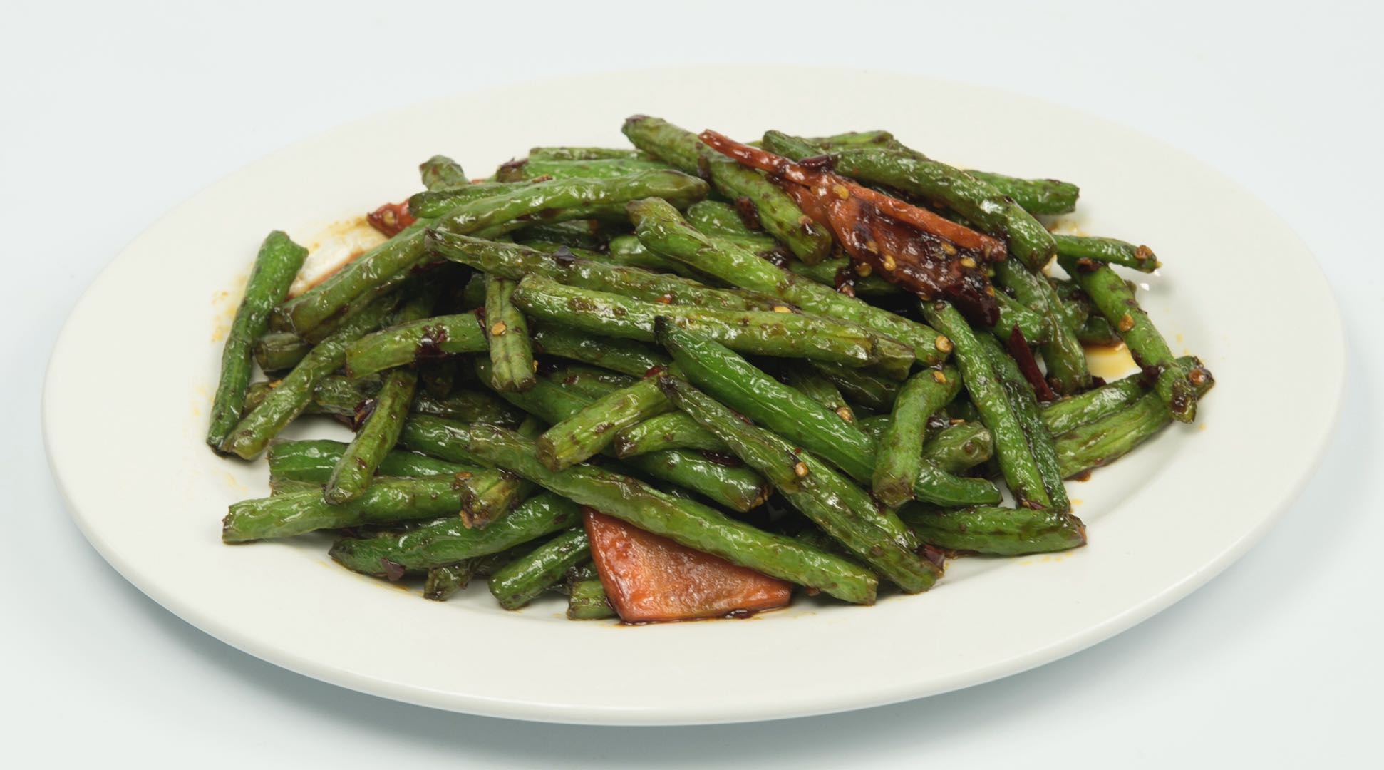 Order 93. Szechuan Green Bean food online from Mei-Don Chinese Cuisine store, Santa Rosa on bringmethat.com
