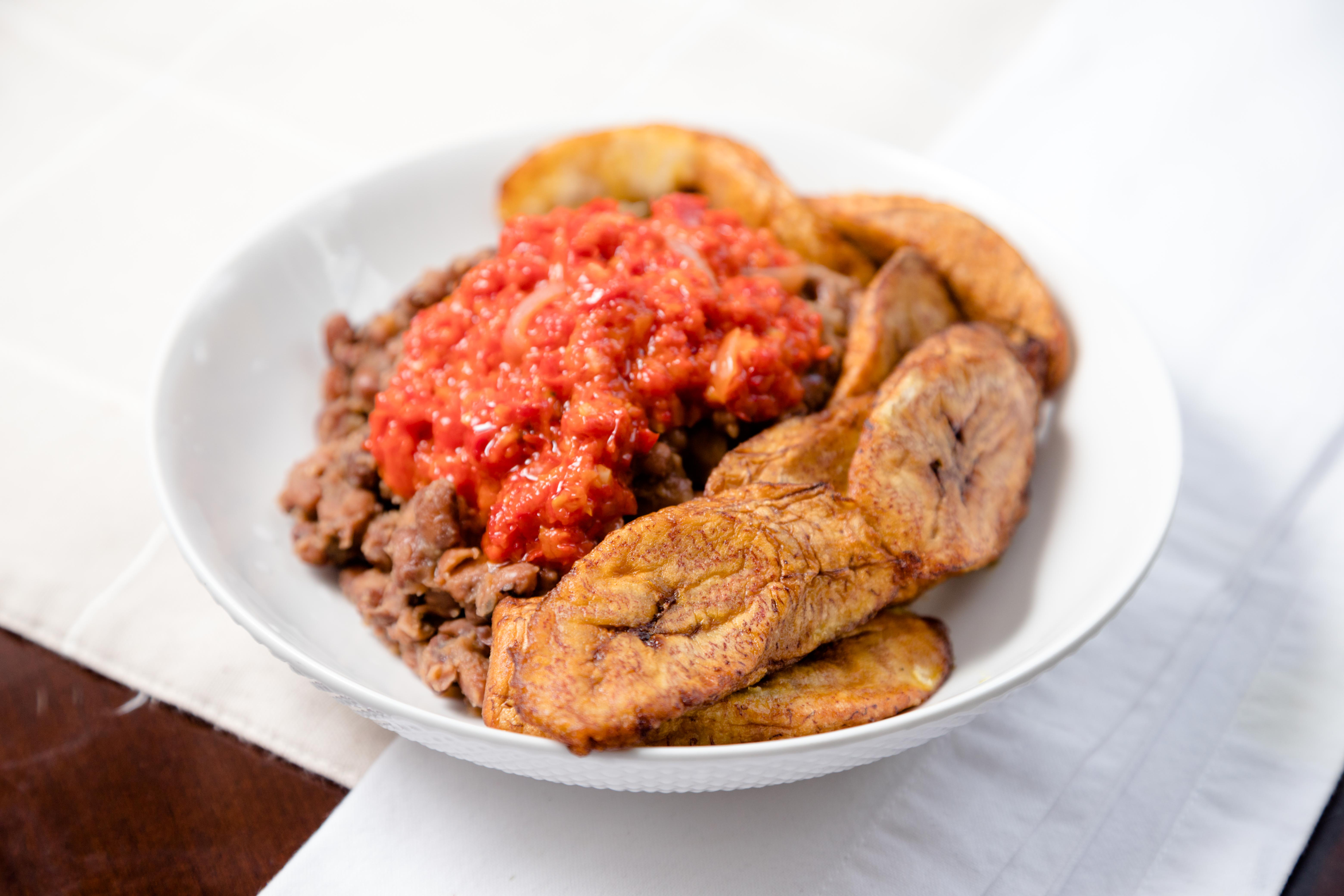 Order Fried Plantain with Beans food online from Naija Restaurant store, Newington on bringmethat.com