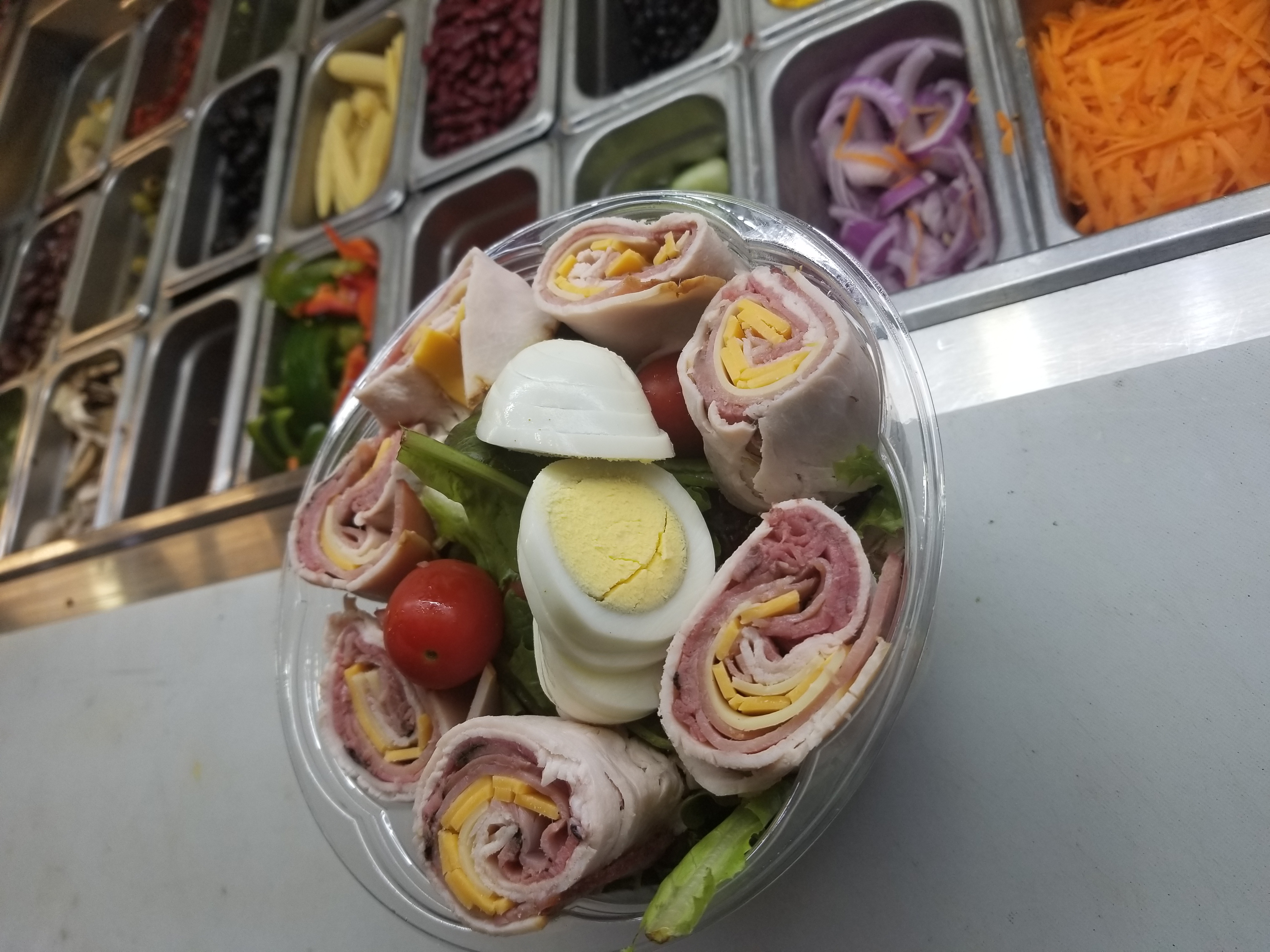 Order Chef's Salad food online from Amsterdam Deli store, New York on bringmethat.com
