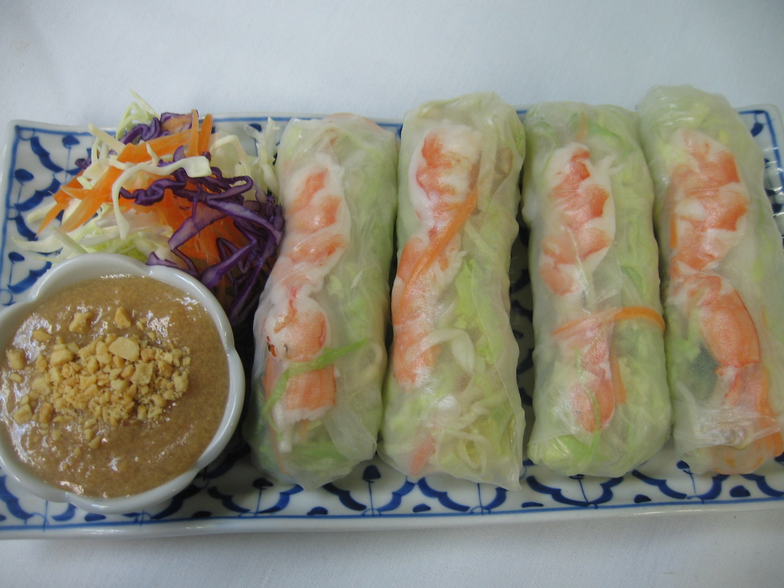 Order Summer Roll (2 pcs) food online from Thai Orchid store, ADDISON on bringmethat.com
