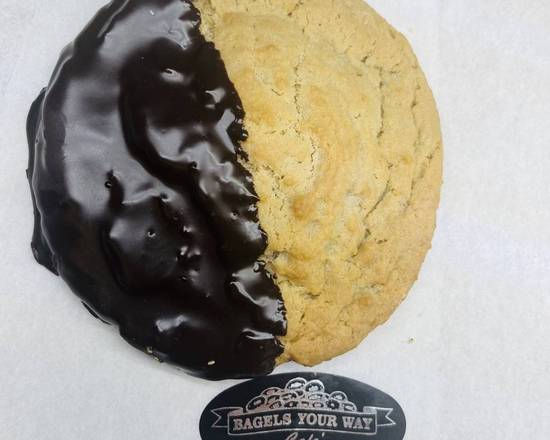 Order Half Dipped Cookie LARGE food online from BAGELS YOUR WAY store, Medford on bringmethat.com
