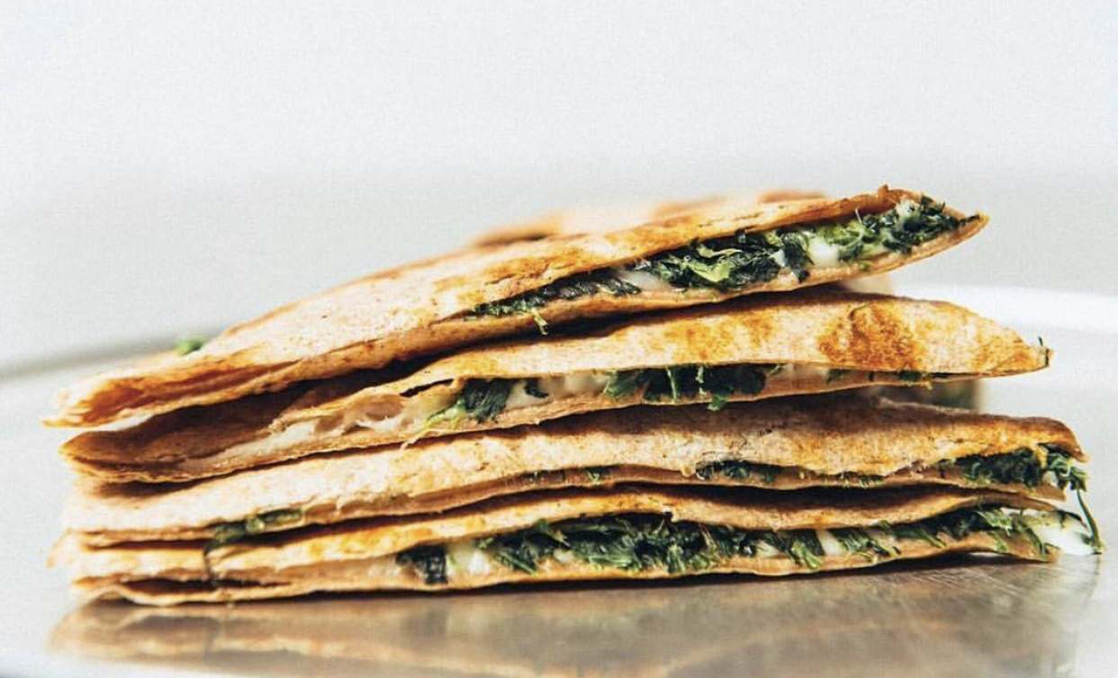 Order Spinach Quesadillas food online from Better Gourmet Health Kitchen store, Staten Island on bringmethat.com