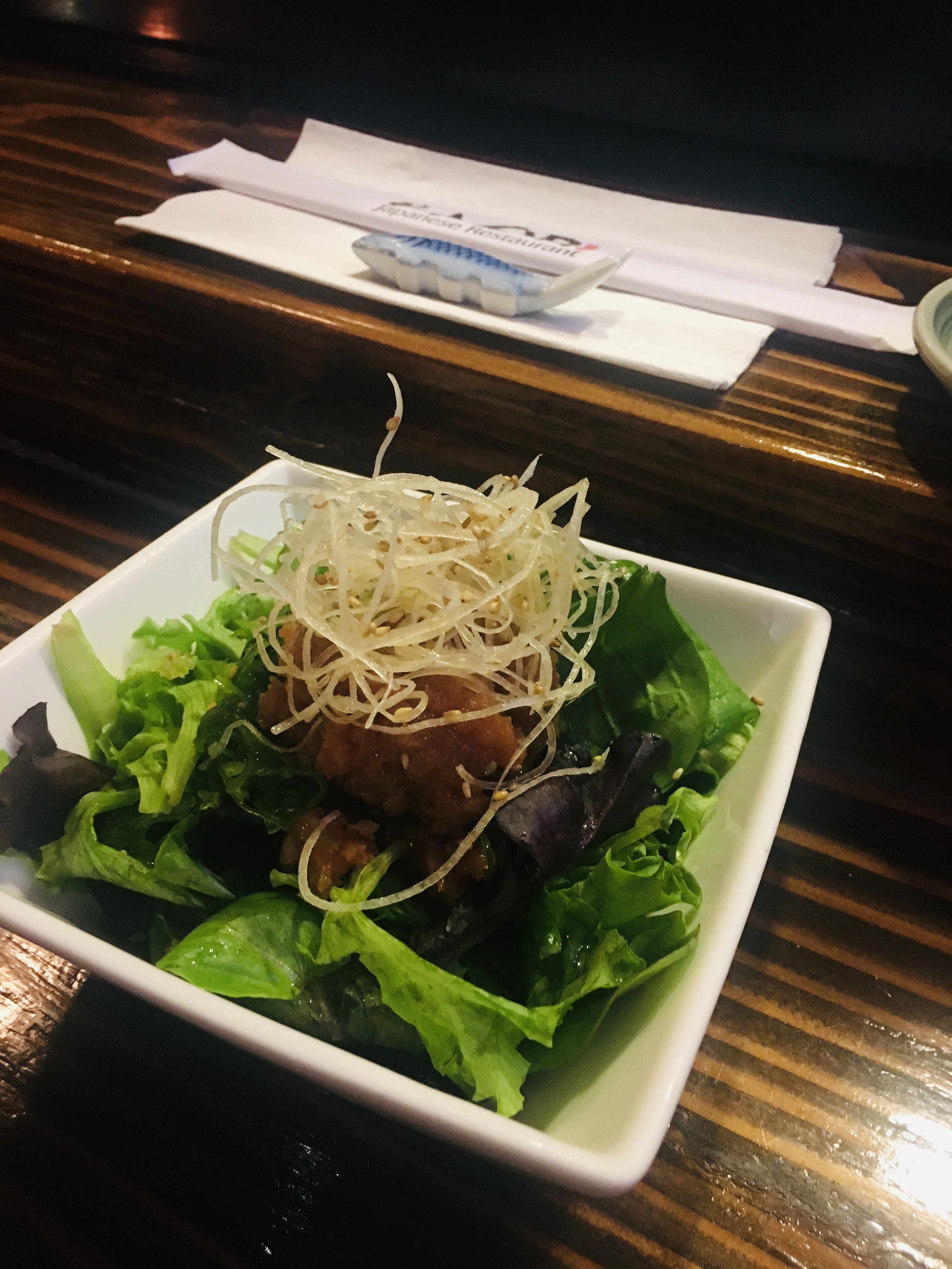 Order Spicy Tuna Salad food online from Kaori Sushi store, Fullerton on bringmethat.com
