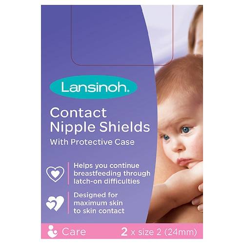 Order Lansinoh Contact Nipple Shields With Protective Case Size 2 - 2.0 ea food online from Walgreens store, FAIRBANKS on bringmethat.com