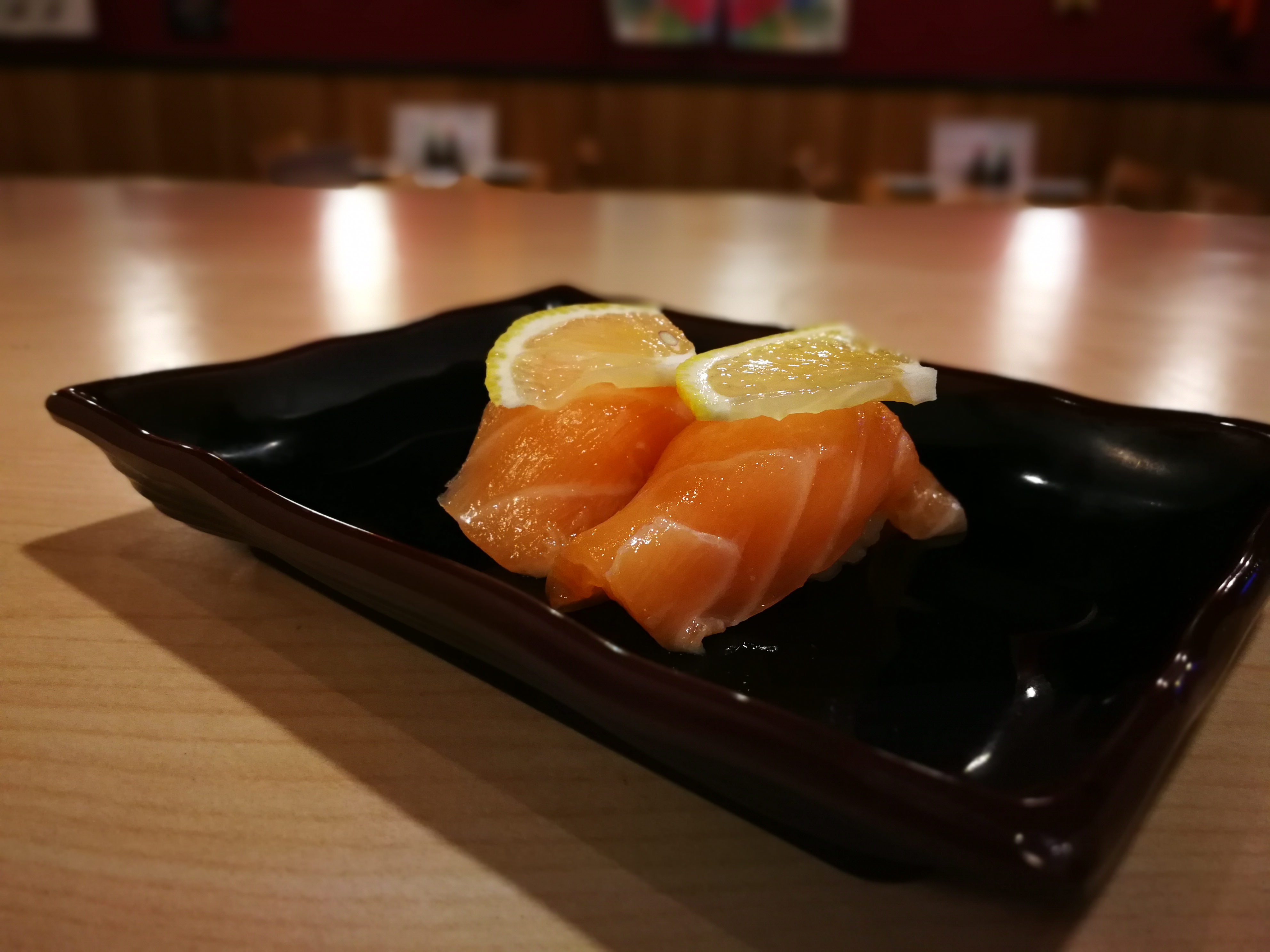 Order N6. Sake Nigiri food online from Sushi One store, Reno on bringmethat.com