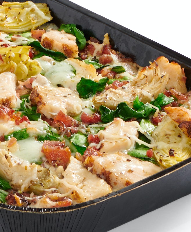 Order Chicken Bacon Artichoke (Keto Friendly) - Baking Required food online from Papa Murphy Pizza store, Meridian on bringmethat.com