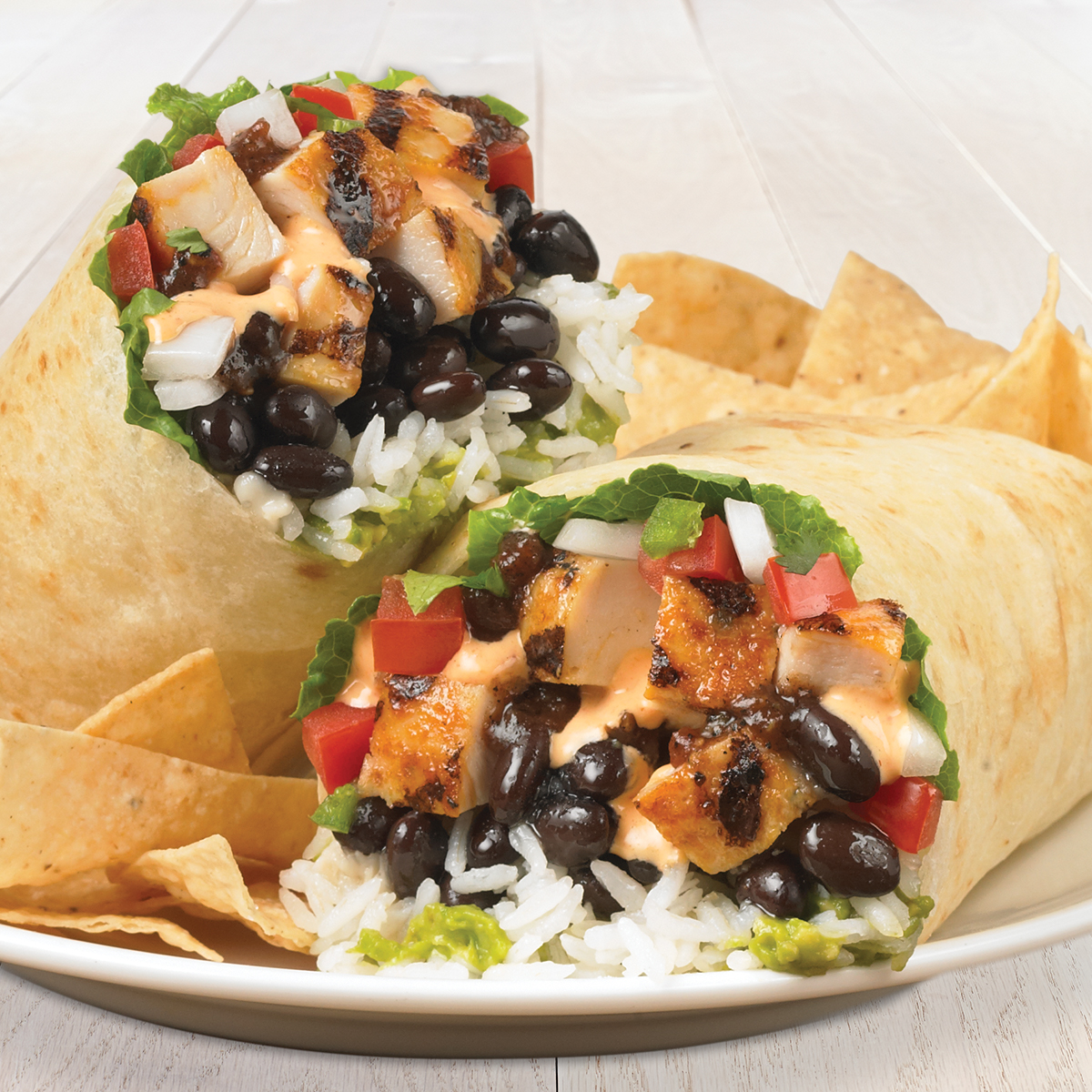Order Burrito Especial with Guacamole & All Natural Chicken food online from Rubio's store, San Diego on bringmethat.com