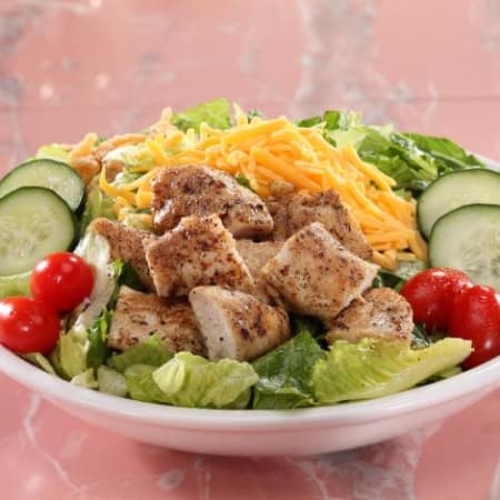 Order Garden Salad with Chicken food online from Hwy 55 Burgers Shakes & Fries store, Sharpsburg on bringmethat.com