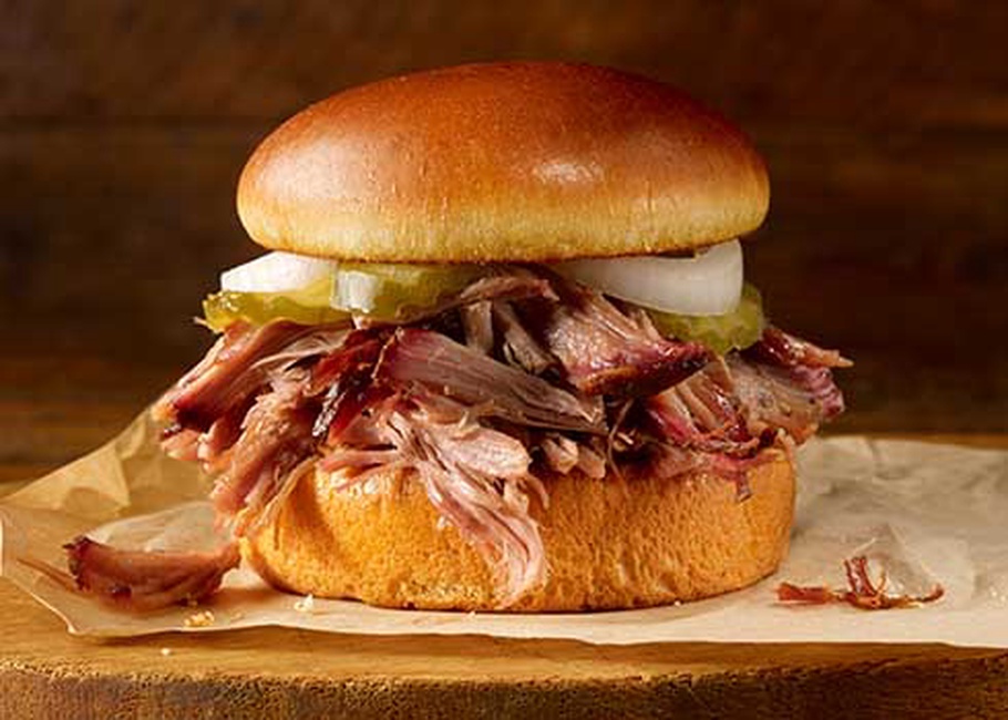 Order Pulled Pork Sandwich food online from Dickey's Barbecue Pit store, Newark on bringmethat.com