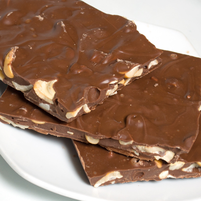 Order Milk Chocolate Cashew Bark food online from The Fudge Pot store, Chicago on bringmethat.com