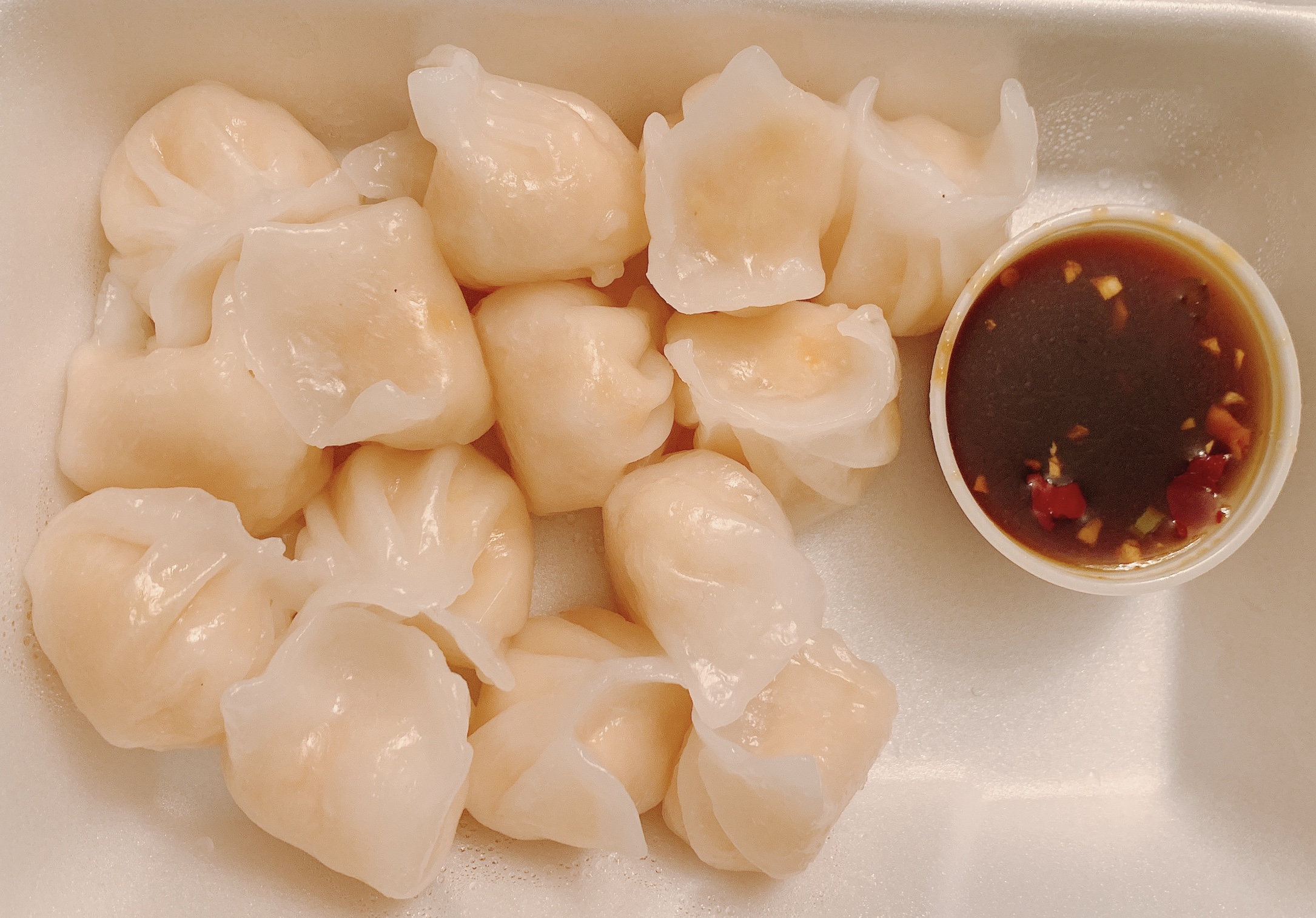 Order Steam Shrimp Dumplings (8) food online from China House store, Philadelphia on bringmethat.com