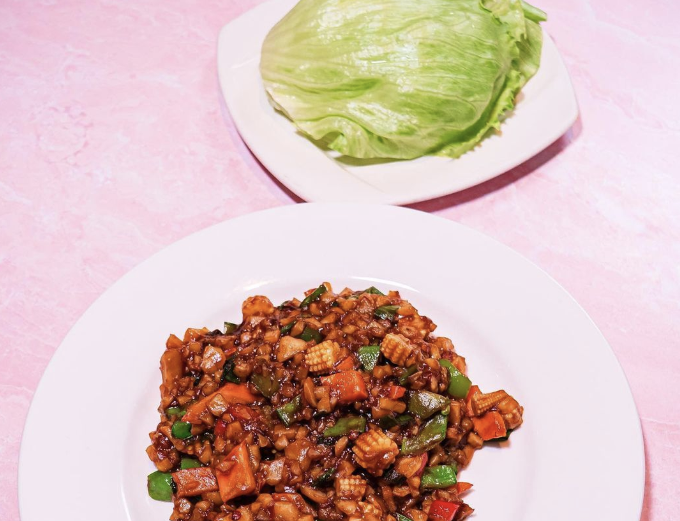 Order Pork Soong with Lettuce ( Mild Spicy) food online from Pig Heaven store, New York on bringmethat.com
