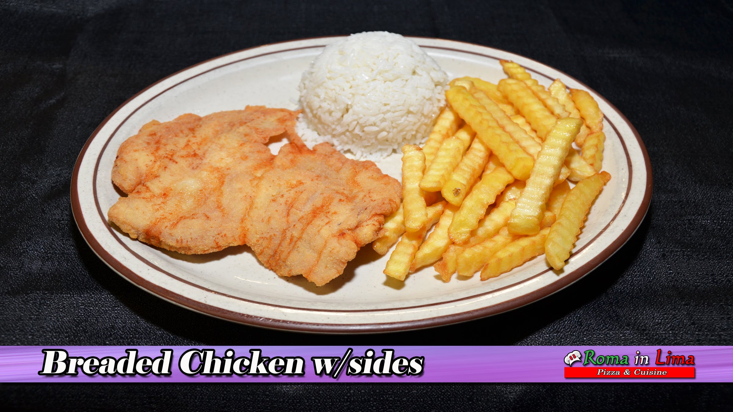 Order Breaded Chicken Breast - Plate food online from Roma In Lima Pizza & Cuisine store, Immokalee on bringmethat.com