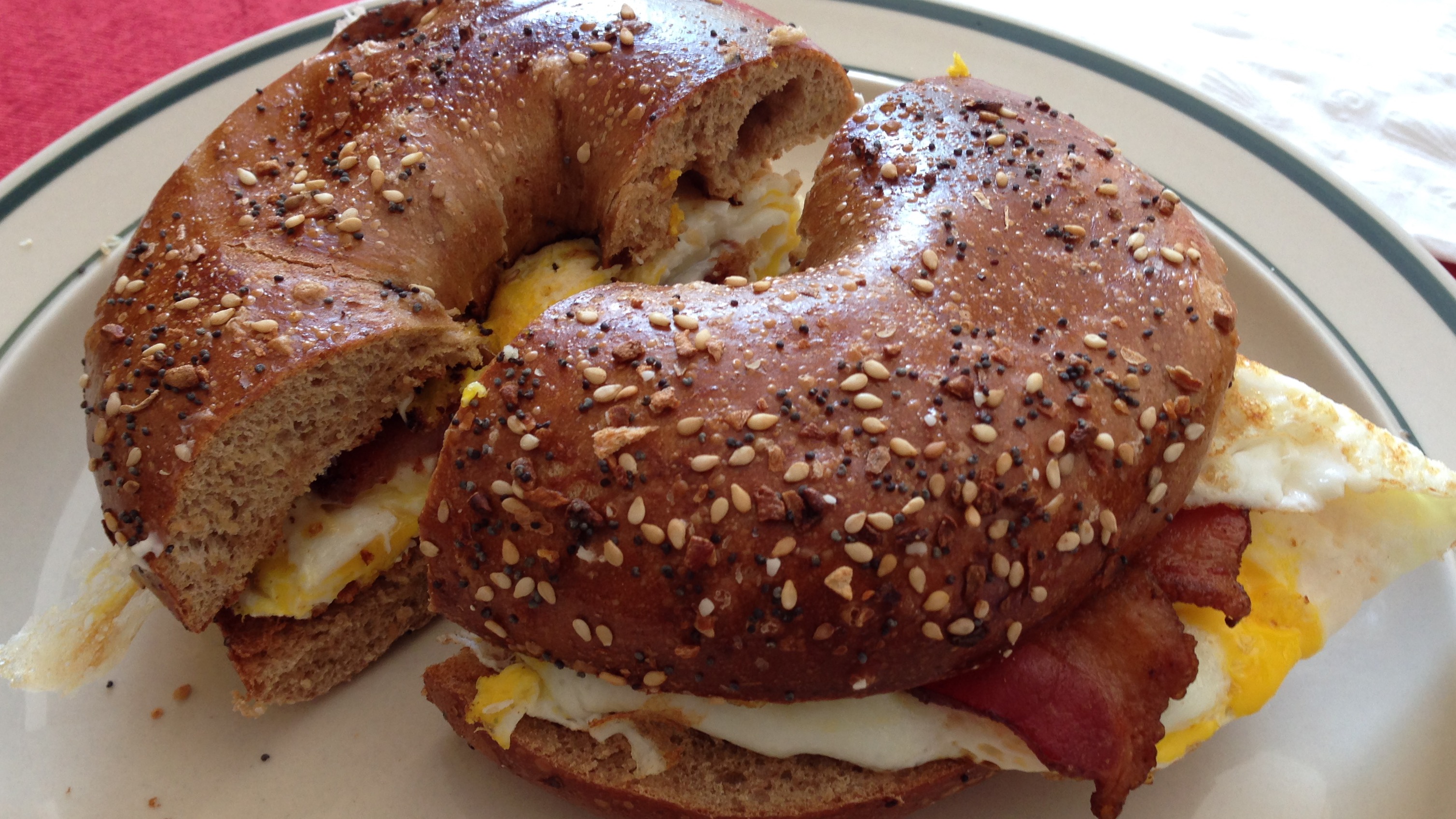 Order Bacon, Eggs and Cheese food online from Bagel Talk store, Old Bridge on bringmethat.com