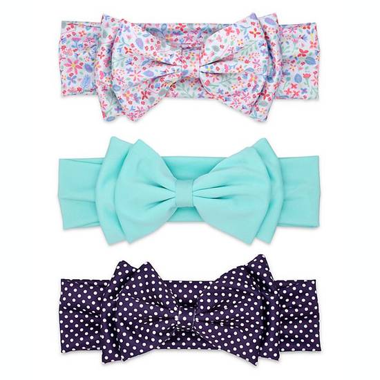 Order Khristie® Size 0-36M 3-Pack Double Bow Headbands food online from Bed Bath & Beyond store, Lancaster on bringmethat.com