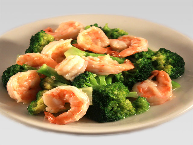 Order 71. Shrimp with Broccoli-芥蓝虾 food online from Dragon Town store, Bellevue on bringmethat.com