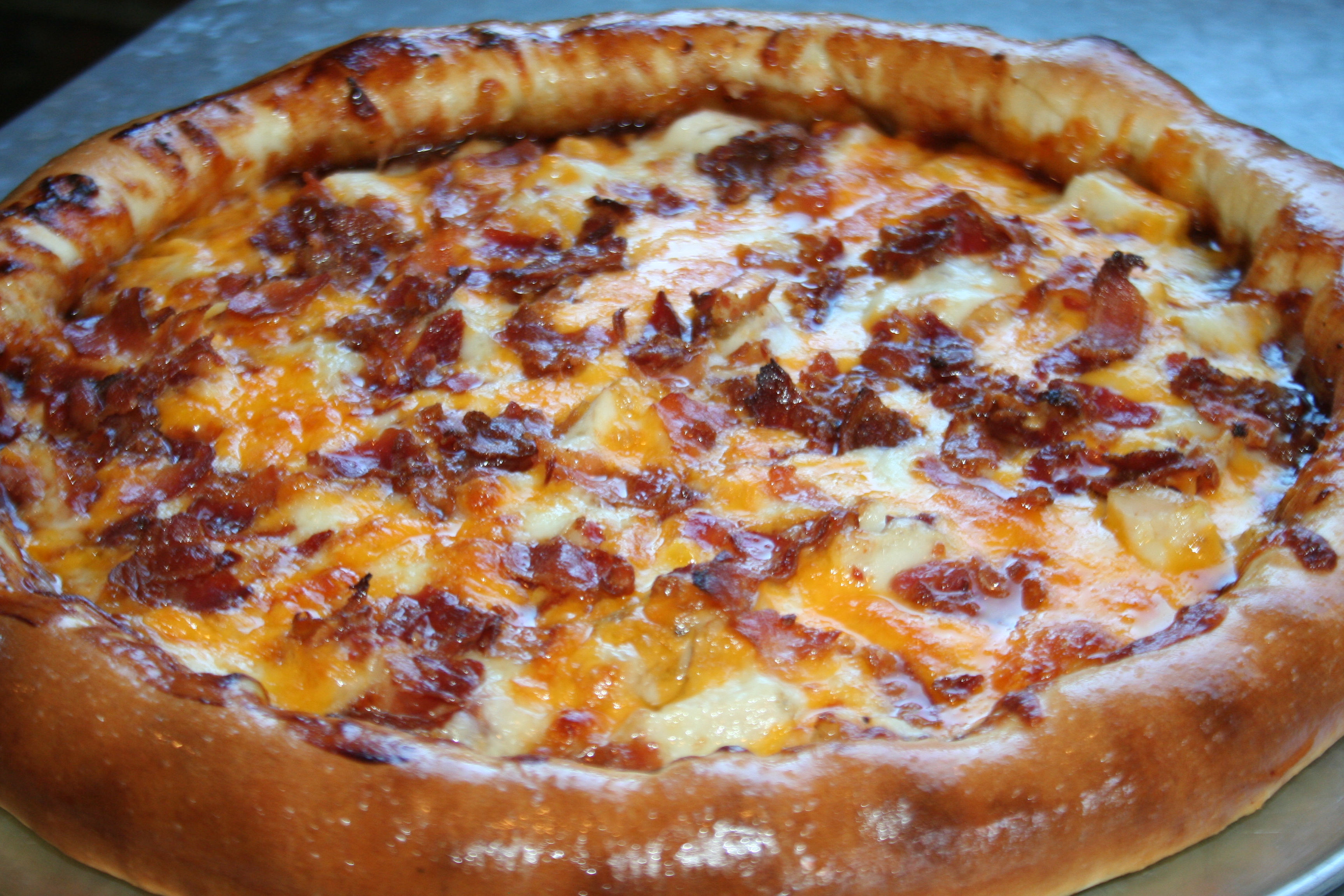 Order BBQ Chicken Pizza food online from Bosses Brickoven Pizza store, Lake Worth on bringmethat.com