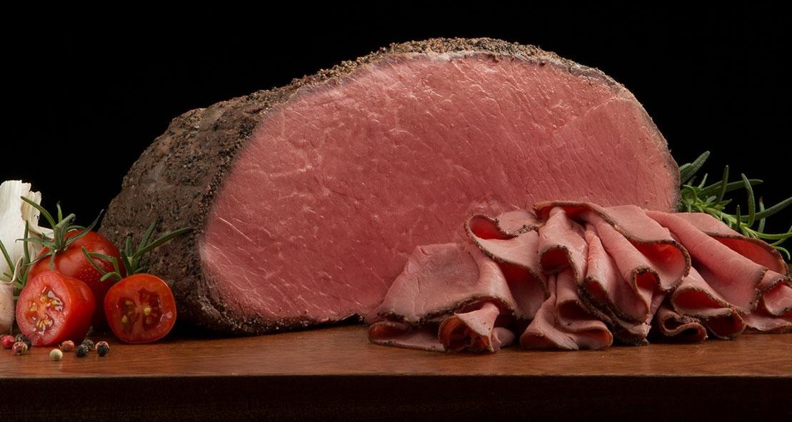 Order 1/2 lb. Roast Beef Top Round food online from Trunnell Gourmet Deli On 54 store, Owensboro on bringmethat.com