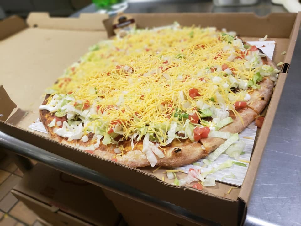 Order Taco Pizza - Mini 7" food online from Paradise Pizza & Subs store, Findlay on bringmethat.com