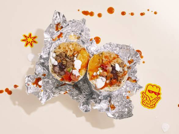 Order Ground Beef Wham! Burrito food online from Wham! Bam! Burrito! store, San Diego on bringmethat.com